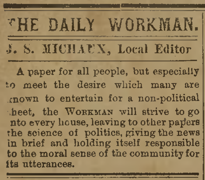 The Daily Workman, June 29, 1887