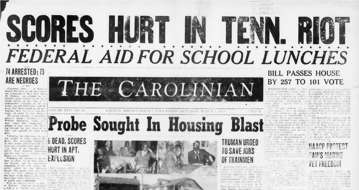 The Carolinian, March 2, 1946