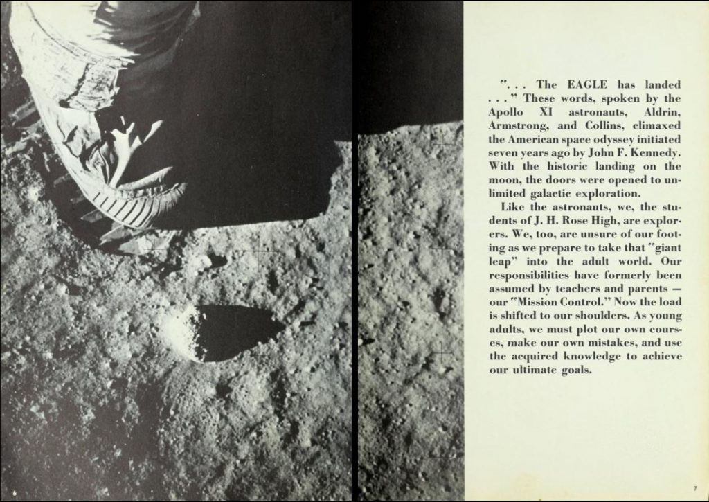 Photograph of astronaut's footprint on the surface of the moon