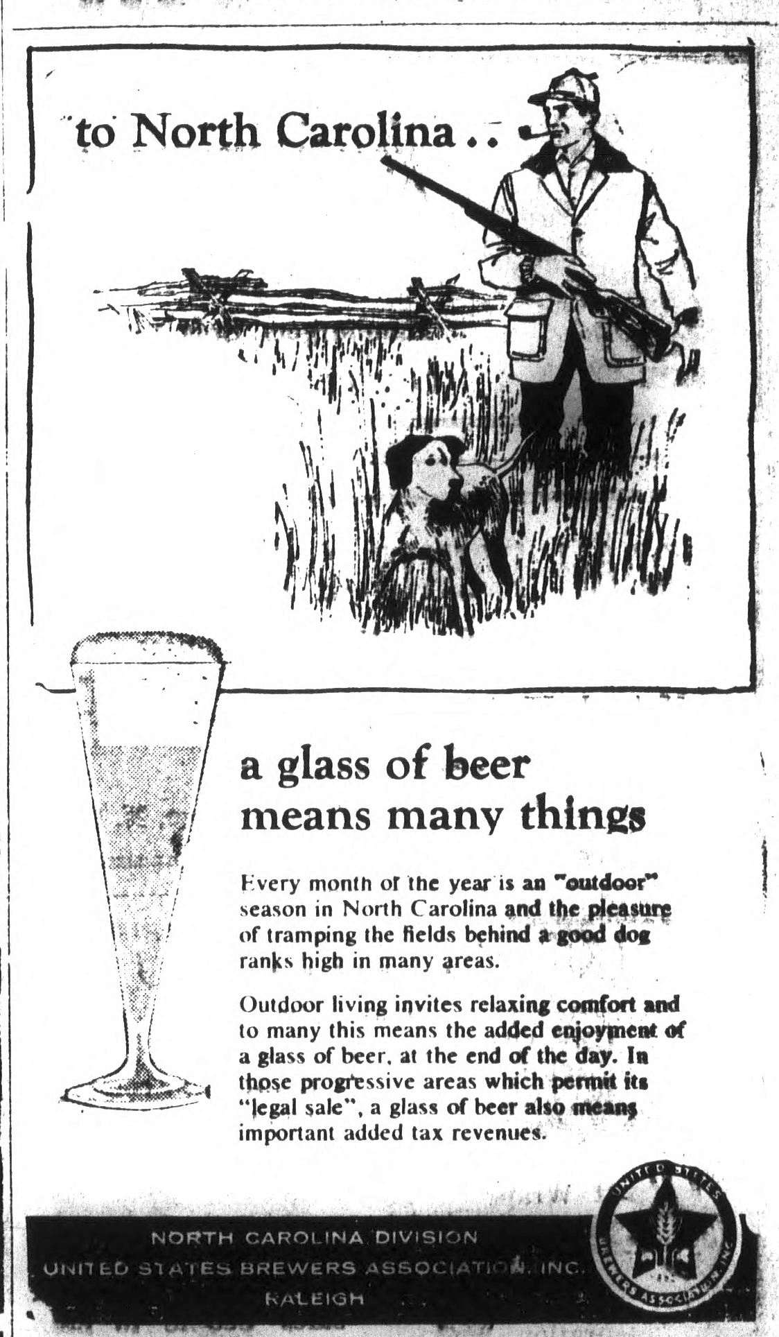 1961 Brewers Association ad