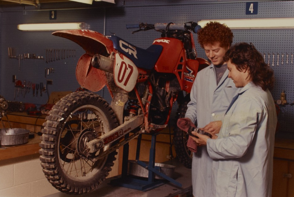 Motorcycle Mechanics Students
