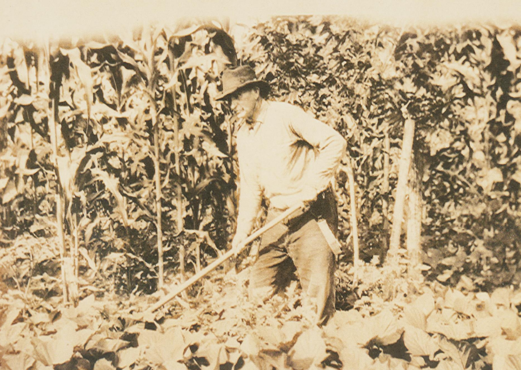 Robert Walter Scott I (1861-1929) on his farm.