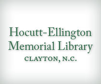 Hocutt-Ellington Memorial Library (Clayton, N.C.) logo