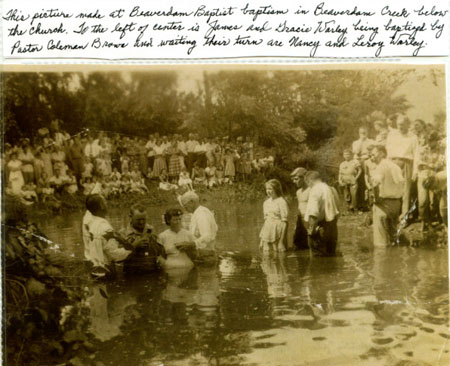 Beaverdam Church Baptism