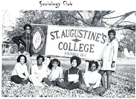 A photo of students in St. Augustine's College's sociology club