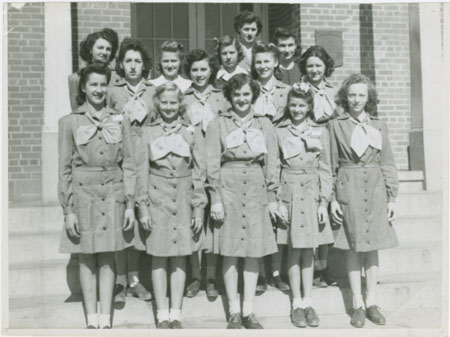 Girl Scouts in Ashe County circa 1940