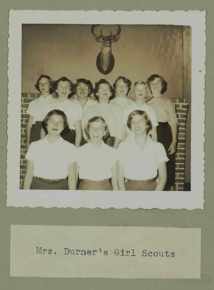 Girl Scouts in Burgaw, N.C., from 1954