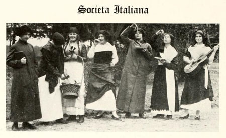 Societa Italiana, Chowan College, 1914