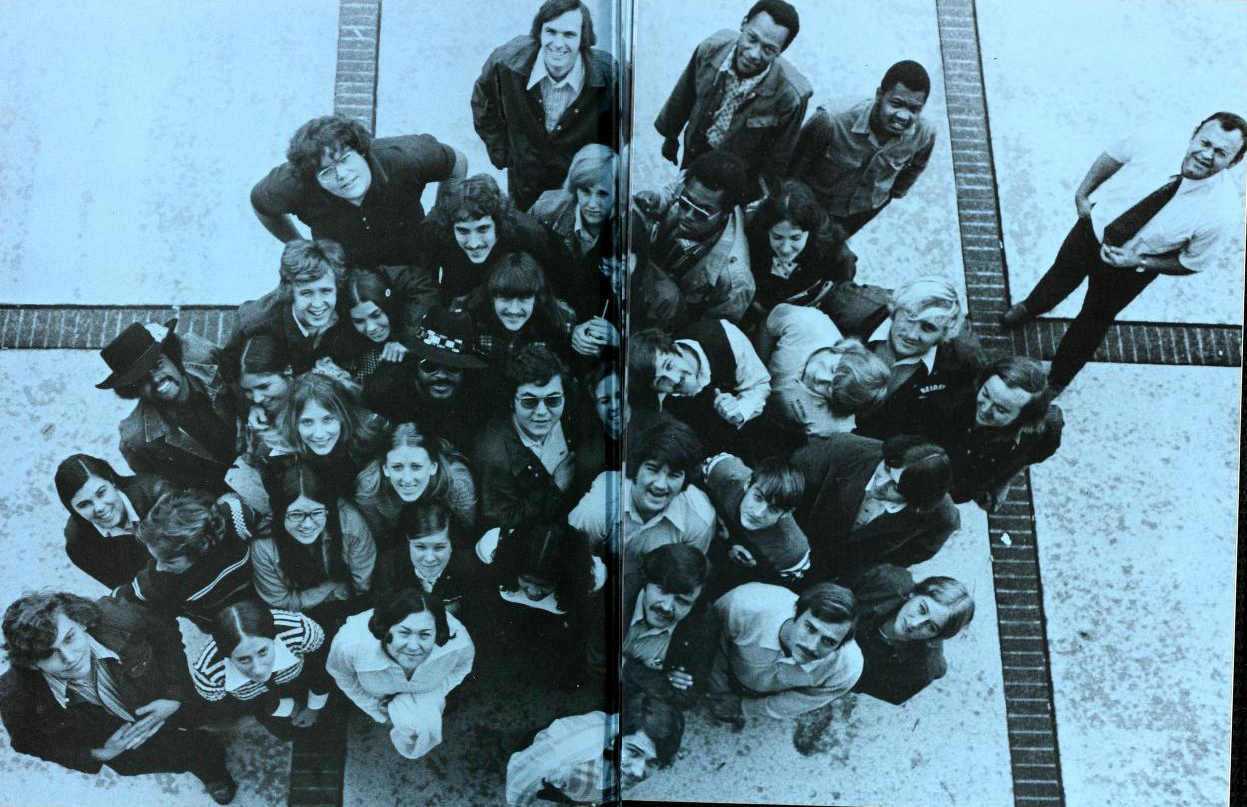 Students from the 1974 yearbook