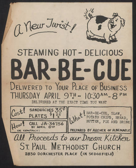 Stanly County Bar-be-cue poster