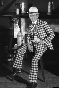 Photo of Sam Lacks in a checkered suit