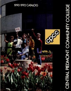 Cover of the 1990-1992 course catalog for Central Piedmont Community College.