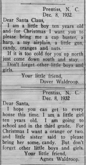 Letters from The Franklin Press, December 2, 1932.