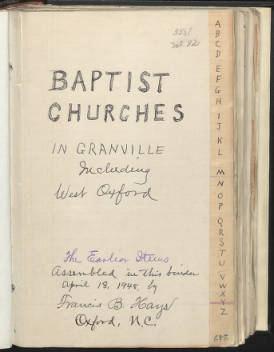 Baptist Churches of Granville