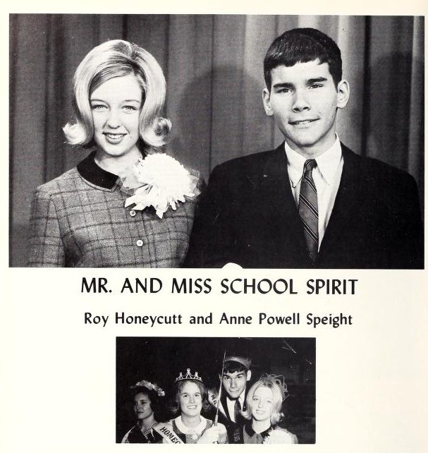 Mr. and Miss School Spirit, 1965, Junius H. Rose High School