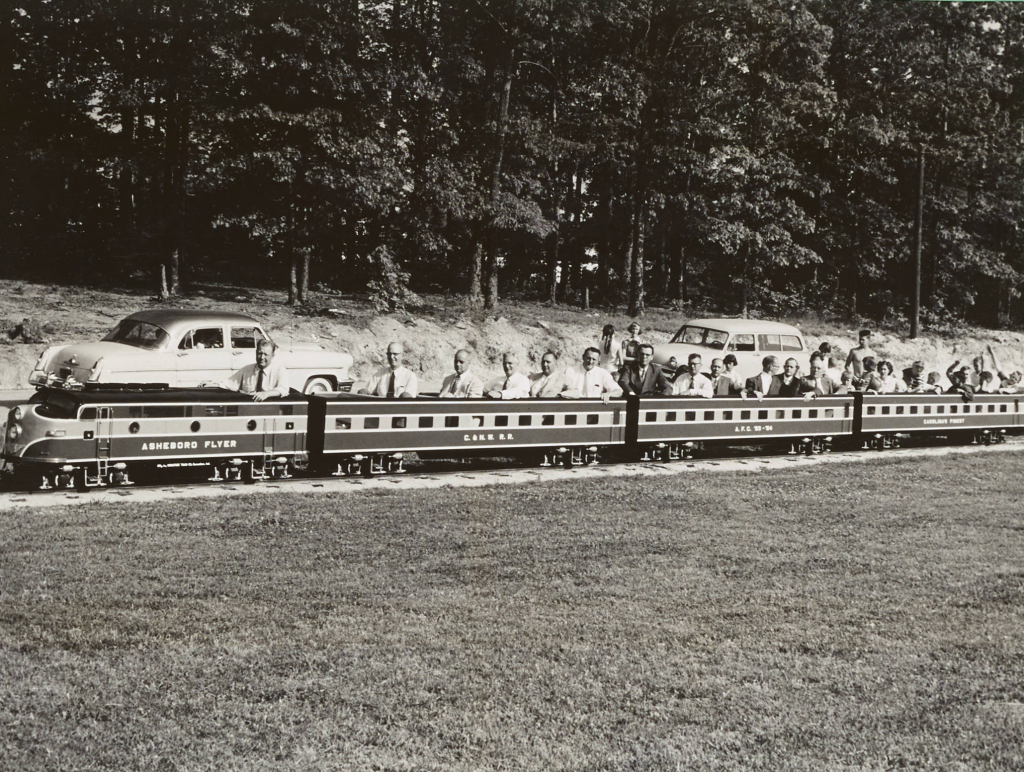 Miniature Train, Asheboro, 1955