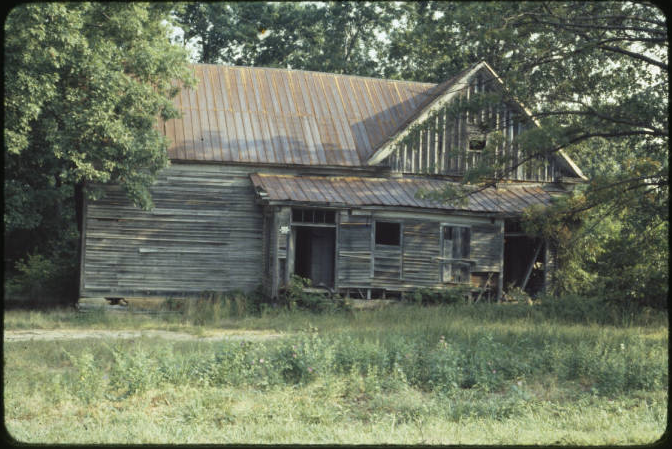 Glencoe School in Rockingham County, photograph taken in 1980.