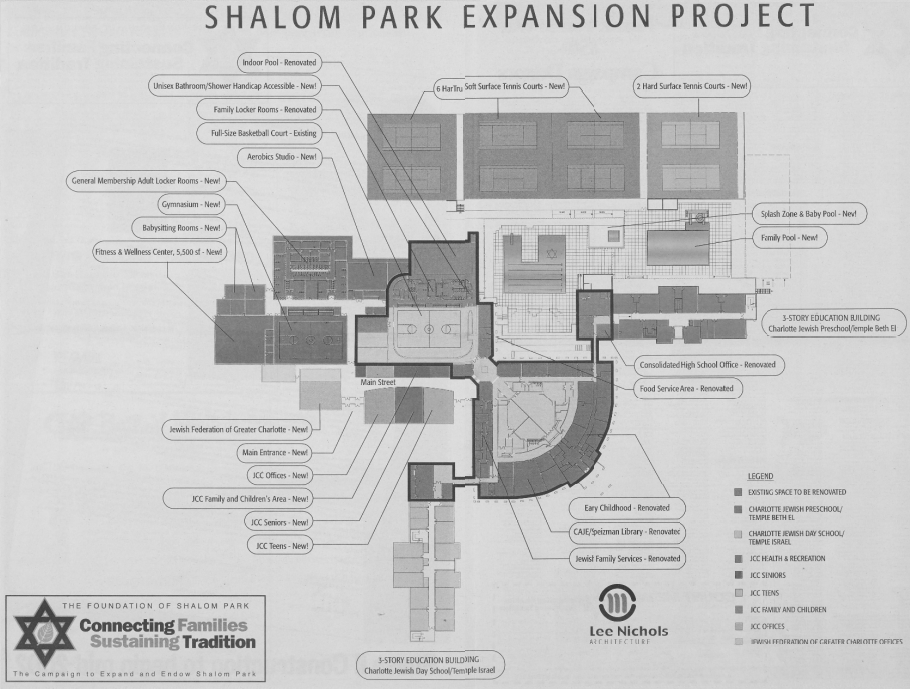 Plan for Shalom Park Expansion Project, December 2001.