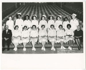 Photo of first graduating class from CCCC's Licensed Practical Nursing program