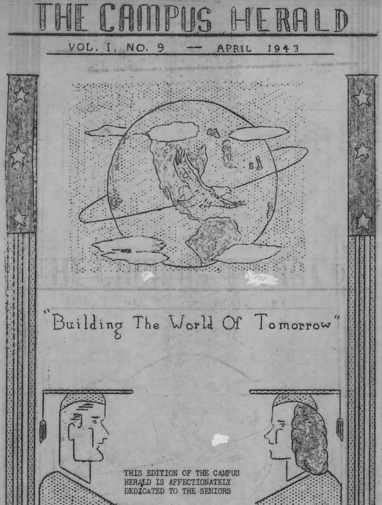 Title page of the April 1943 edition of The Campus Herald