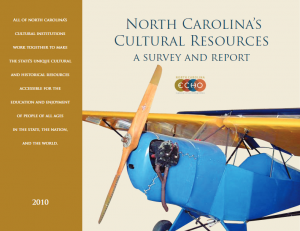 NC ECHO report cover with image of biplane