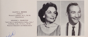 Two yearbook portraits of two teachers.