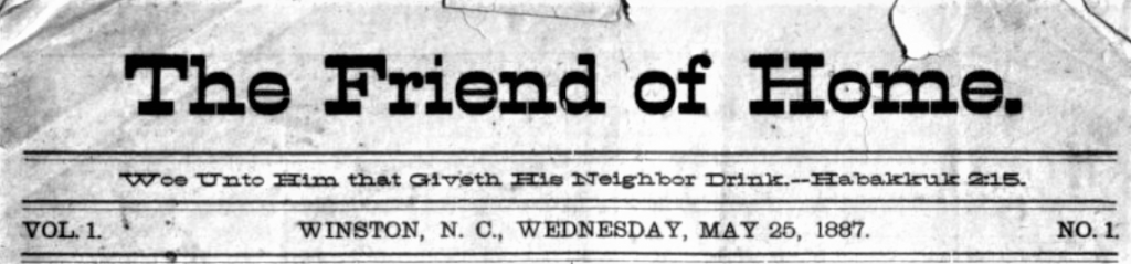 Headmast from the May 25, 1887 issue of Winston's The Friend of Home