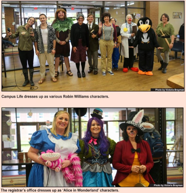 Newspaper clipping, Brevard College Student Newspaper, Halloween costumes