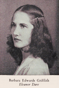 A black-and-white headshot of Barbara Edwards Griffith.