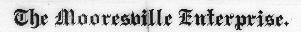 The masthead of The Mooresville Enterprise