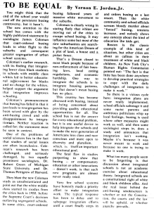 A newspaper clipping titled