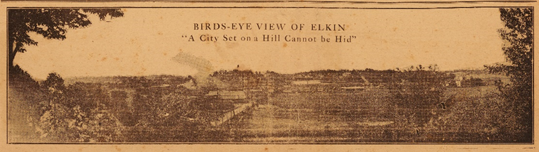 Birds-eye view of Elkin