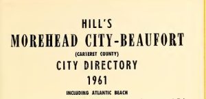 Title from Hill's Morehead City-Beaufort City Directory, 1961