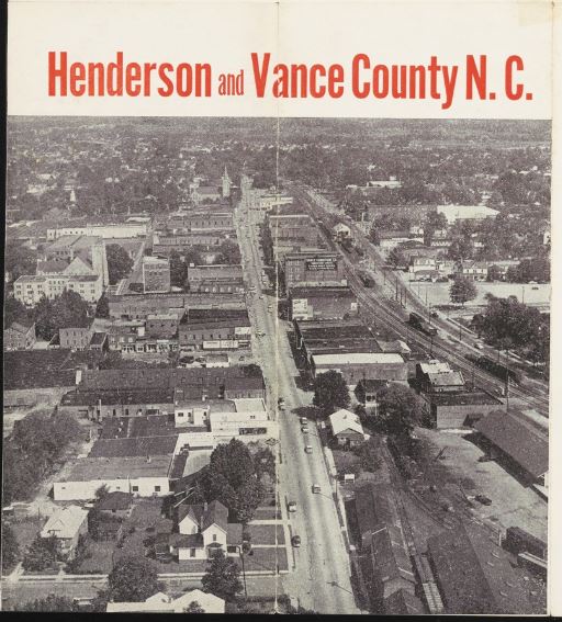 Birds Eye View of Henderson, NC down Main St.