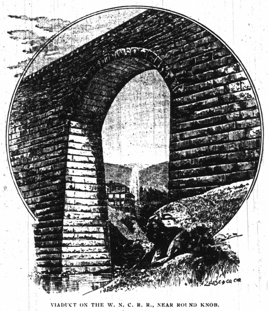 Viaduct made out of brick.