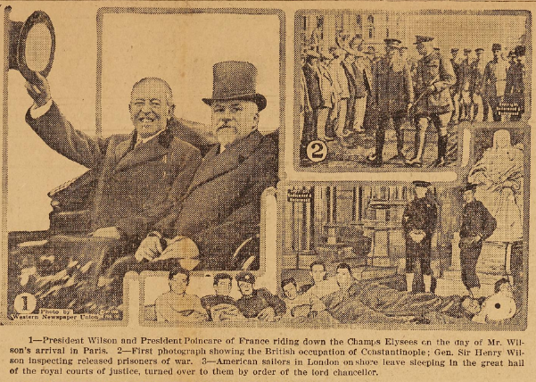 Collage of images from world events
