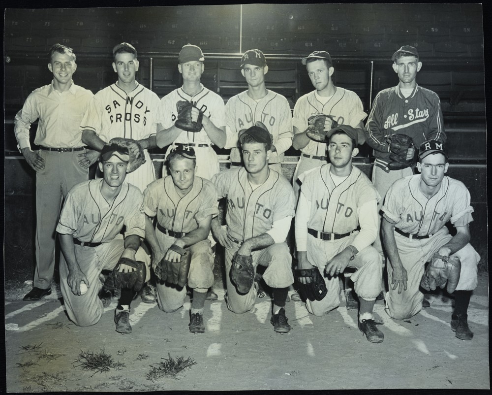 Rocky Mount city baseball team posing for a portrait
