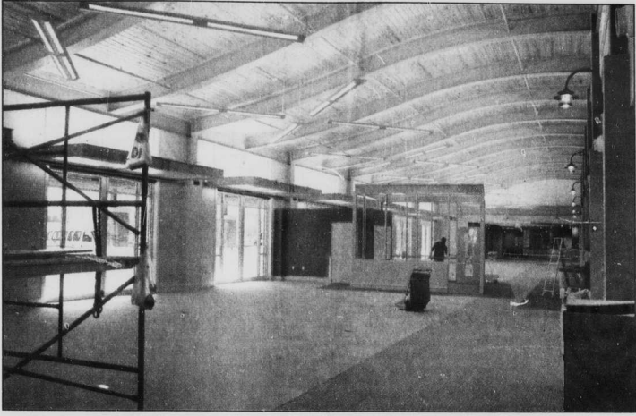 Image from the Transylvania Times showing the status of construction for the new county library.